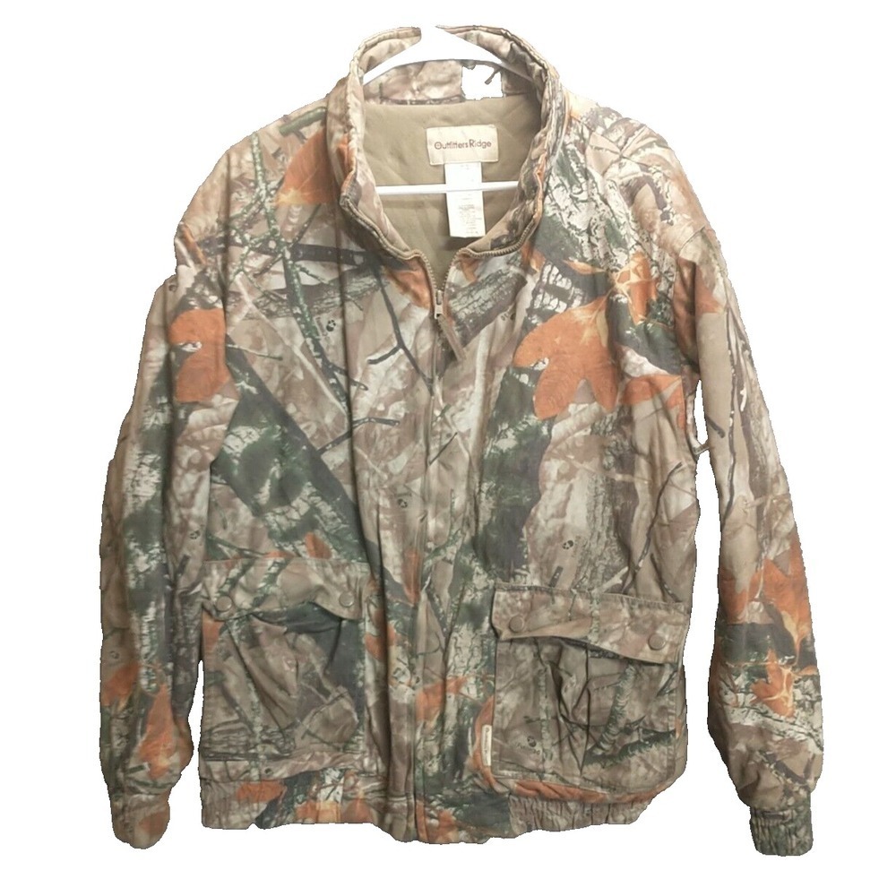 Outfitters Ridge Mens Fusion 3-D Camo Quilted Lining Jacket Large OR46M400